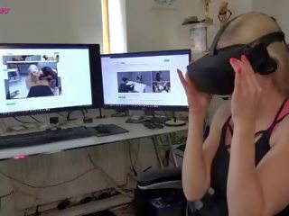 I'm Watching My First Virtual Reality Porn: Free HD sex film 13