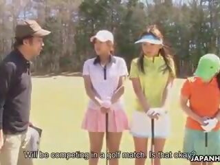 Aziatisch golf slattern krijgt geneukt op de ninth gat: seks klem 2c | xhamster