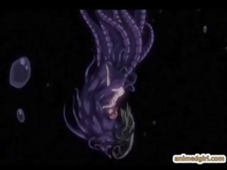 Pretty Anime Coeds Caught And Drilled By Tentacles Monster
