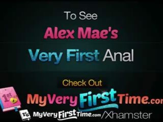 Myveryfirsttime - alex mae struggles met haar eerste anaal