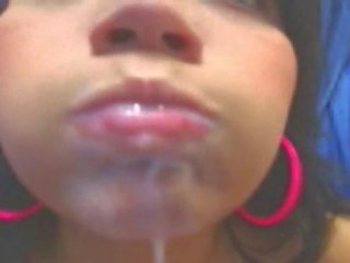 Swell web kamera latina squirting and eating milky cum (pt. 2)