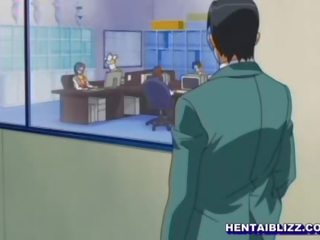Lingeries office anime girlfriend fingering wetpussy