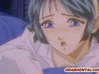 Sekswal anime kerida trapped sa pamamagitan ng a galamay halimaw
