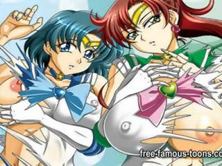 Young Sailormoon and hentai stars xxx video